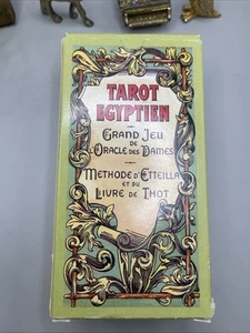 Tarot Egyptien OOP Dusserre Grand Jeu de l'Oracle des Dames Etteilla Thot - Picture 1 of 6
