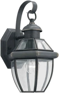 Forte Lighting 1101-01 Outdoor Wall Sconce - Bronze - Picture 1 of 1