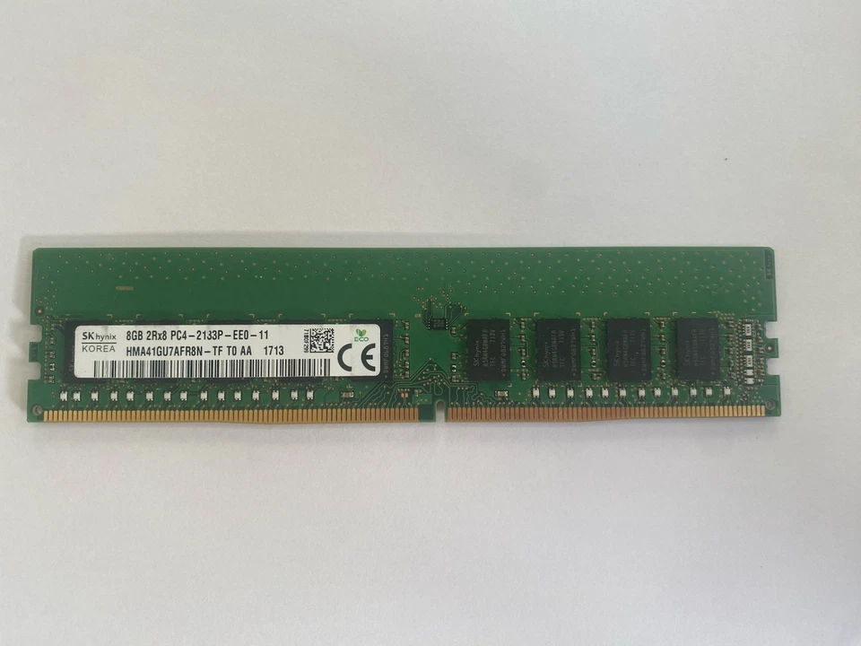 8GB  DDR4  PC4-17000 2133mhz ECC UDIMM ECC Workstation  RAM HMA41GU7AFR8N - TF - Image 1 of 4
