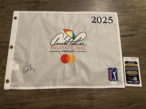 Russell Henley Signed 2025 Arnold Palmer Invitational Golf Flag USA Champion JSA - Picture 1 of 3