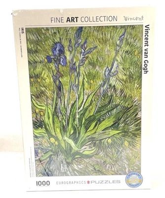 Irises by Vincent van Gogh 1000 Piece Jigsaw Puzzle Eurographics New - Image 1 of 4