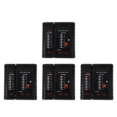  4 Pack Netzwerk Kabeltester Prüfgerät Netzwerkkabeltester Telefonkabel -Tester - Bild 1 von 4
