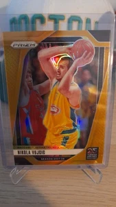 2024-25 Panini Prizm Euroleague Basketball Nikola Vujcic Gold Prizm 1/10 - Picture 1 of 2
