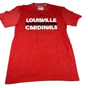 Adidas Herren M rot Louisville Cardinlas Climalite The Go-To Performance T-Shirt Neu mit Etikett - Bild 1 von 7