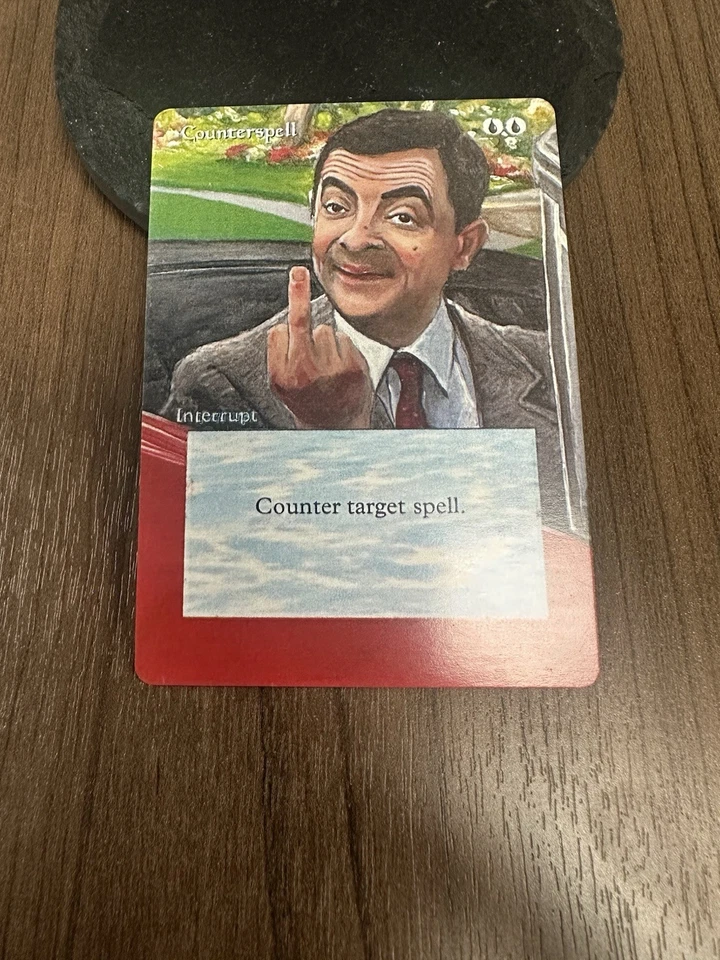 MtG Magic the Gathering Counterspell Mr Bean Alter - Image 1 of 1