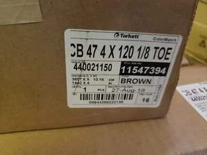 JOHNSONITE TARKETT CB 47 4 X 120 1/8 ZEHE VINYL WANDBASIS BRAUN - Bild 1 von 2