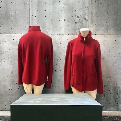Frost,Woman,Jacket,Red,Sz L,high neck, zipper, pockets,Long Sleeves.! - Image 1 of 4