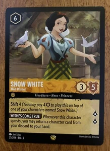 Disney Lorcana TCG Snow White Well Wisher 25/204 Non Foil Legendary Rare - Bild 1 von 10
