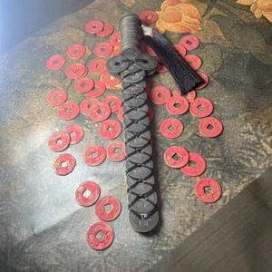 Antica dinastia canzone cinese rituali taoisti monete spade da appendere moneta-spada 25 cm - Foto 1 di 3