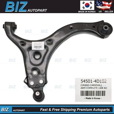 OEM Front Lower Control Arm RIGHT Passenger for 2008-2014 Kia Sedona 54501-4D102 Foto 1 de 4