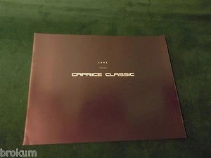 NEUWERTIG 1995 CHEVROLET CHEVY CAPRICE CLASSIC 18 SEITEN HÄNDLER VERKAUFSPROSPEKT (BOX 459 - Bild 1 von 5