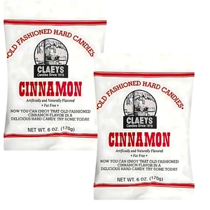 Claeys Old Fashioned cannella caramelle dure 2 sacchetti 6 oz ciascuno retrò dolce piccante - Foto 1 di 2
