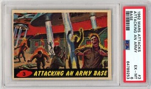 1962 Mars Attacks 3 Attacking an Army Base PSA 6