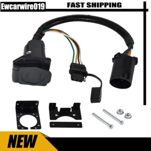 7 Way Trailer Tow Wiring Adapter & 4 Pin Light Plug For Chevy Colorado 2008-2019 - Picture 1 of 7