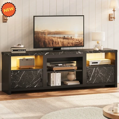 Soporte De TV Con LED Estantes de Almacenamiento Mueble Para Sala Televisor 80" NUEVO Foto 1 de 4