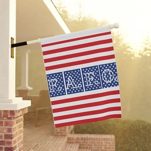 F.A.F.O. Amerikanische Flagge Patriotisches Gartenbanner, Außendeko Veteran 4. Juli - Bild 1 von 9