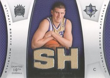 2007-08 Ultimate Collection Materials Rookies #SH Spencer Hawes Jersey