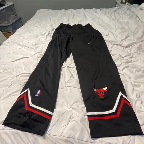 L Vintage Rare Nba Team Nike Authentic Chicago Bulls Tear Away Warm-Up Pants Cover