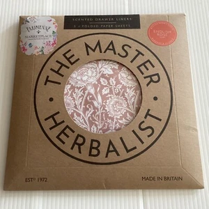 The Master Herbalist DRAWER LINERS English Rose 5 SCENTED PAPER SHEETS Sealed! - Picture 1 of 4