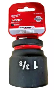 Milwaukee 49-66-6313 3/4" Drive Standard Length Impact Socket 1-3/8" 6 Point - Picture 1 of 8