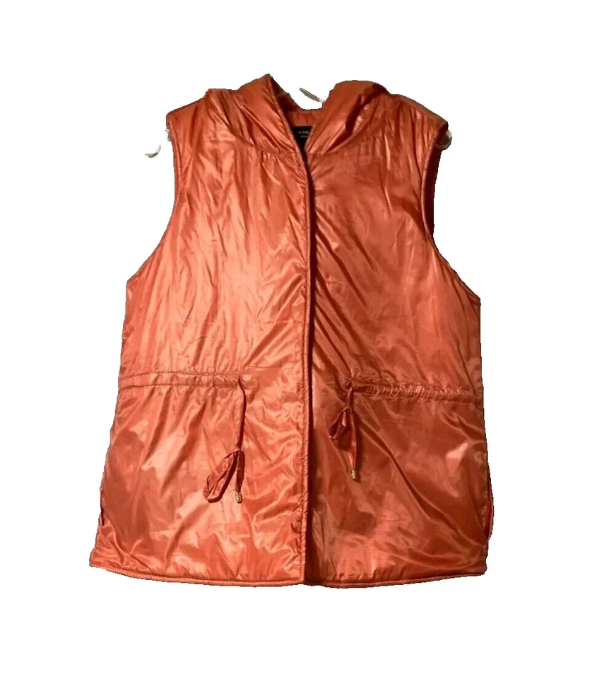 Marc New York  Andrew Marc Womens Puffer Vest drawstring Med Faded Coral Bright - Image 1 of 4
