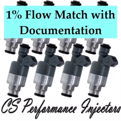 Inyectores de combustible de coincidencia de flujo 1 % (8) 17091728 para 96-99 Cadillac Oldsmobile 4,6 V8 Foto 1 de 4