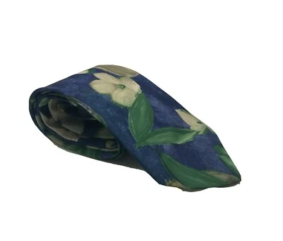 Robert Stock 男式领带丝绸多色花卉艺术花园丝绸新品 — 第 1/4 张图片