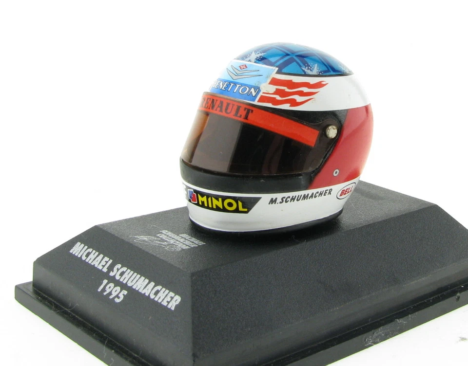 MINICHAMPS Formel 1 Helm 1995 Michael Schumacher 1:8 Formel Model Bell Helmet - Bild 1 von 4
