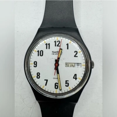 Very Rare Swatch Watch NO NAME Quartz 80th AG001 with Date - image 1 of 4