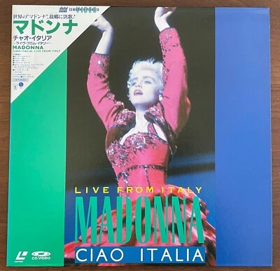 PROMO! Japan music LASERDISC Madonna MORE LISTED Ciao Italia LIVE - Image 1 of 4