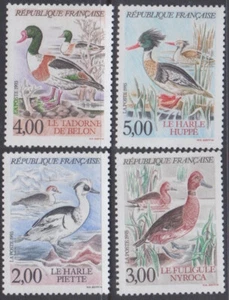 FRANCIA Sc# 2320-3 CPL MNH JUEGO DE 4 - VARIOS PÁJAROS ACUÁTICOS - Imagen 1 de 1