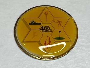 JCC Maccabi Juego Judío Judío Equipo Juvenil Deportes Solapa Pin 40 Aniversario Golf - Imagen 1 de 2