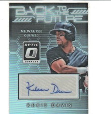 2017 Panini Donruss Optic Back to the Future Signatures Khris Davis #BFS-KD Auto