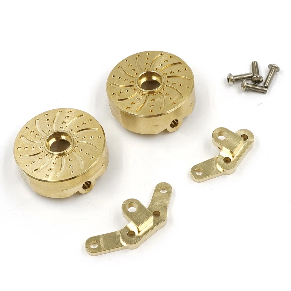 Yeah Racing EMED-007 Brass Front Steering Knuckle Arm (2) : Element 1/10 Enduro - Image 1 of 3