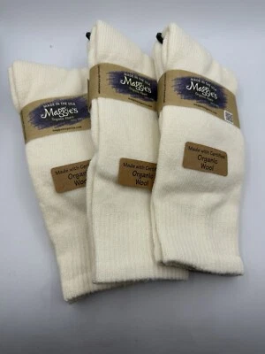 3 pares de calcetines hasta la rodilla Maggies de lana orgánica nuevos con etiquetas naturales para mujer 6-9 Foto 1 de 4