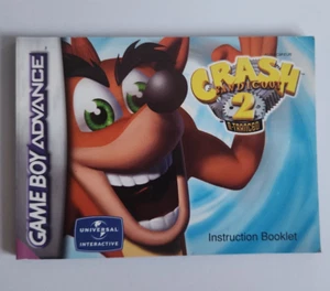 Crash Bandicoot 2 N-Tranced Manual Instruction Booklet Gameboy Advance GBA - Picture 1 of 2