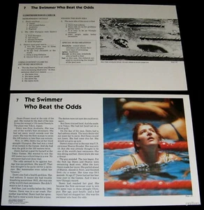 DAWN FRASER RARE GIANT OLYMPICS CARD AUSTRALIAN GOLD MEDAL SWIMMER 1964 TOKYO - Picture 1 of 1