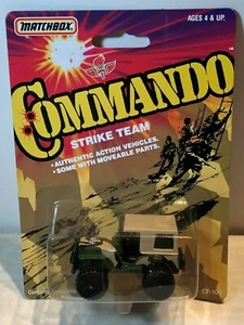 MATCHBOX MB20 JEEP 4x4 LAREDO COMMANDO STRIKE TEAM AUF BLISTERKARTE - Bild 1 von 4