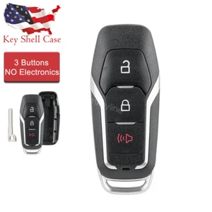 Para 2015 Ford F-150 2017 2017 control remoto inteligente coche llavero estuche sin cortar carcasa 3 botones - Imagen 1 de 7