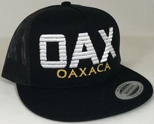 OAX Oaxaca Mexico Black/White Trucker Hat Brand New Ships Now !!! - Picture 1 of 1