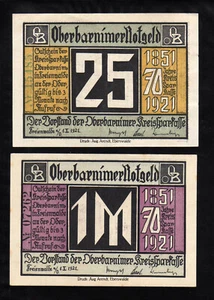 FREIENWALDE - GERMANY NOTGELD -  25 PFENNIG, 1 MARK - Picture 1 of 2