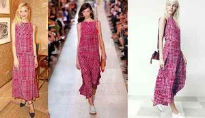 Tory Burch teelanges Kleid $ 595 Sonda 6 Seide Runway M Promi - Bild 1 von 9