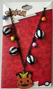 Pokémon Halloween Calabaza Pikachu Dije Collar Bioworld Hot Topic - Imagen 1 de 3