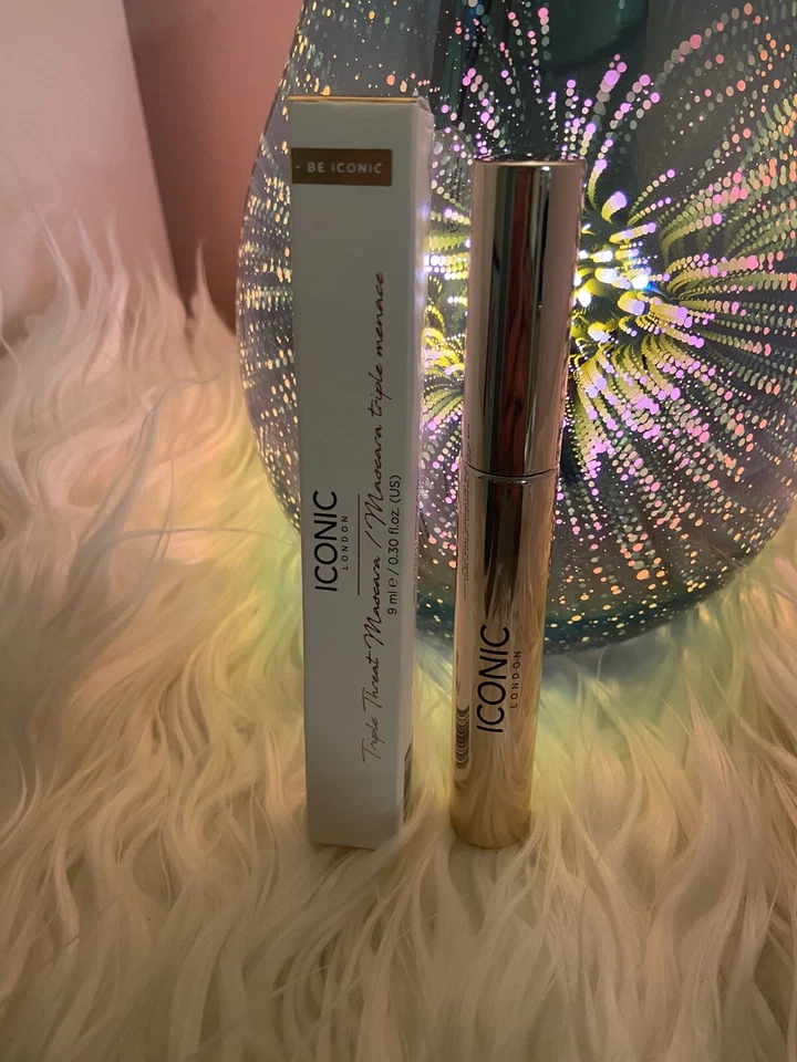ICONIC London - Triple Threat Mascara .30 oz Full Size Black NEW In Box - Image 1 of 1