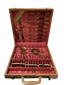 29 piece Bankok Thailand Brass Flatware Silverware Set - Picture 1 of 24