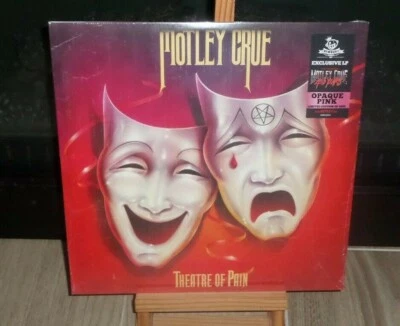  MOTLEY CRUE THEATRE OF PAIN PINK LP SMOKIN IN THE BOYS ROOM HOME SWEET HOME - Image 1 of 3