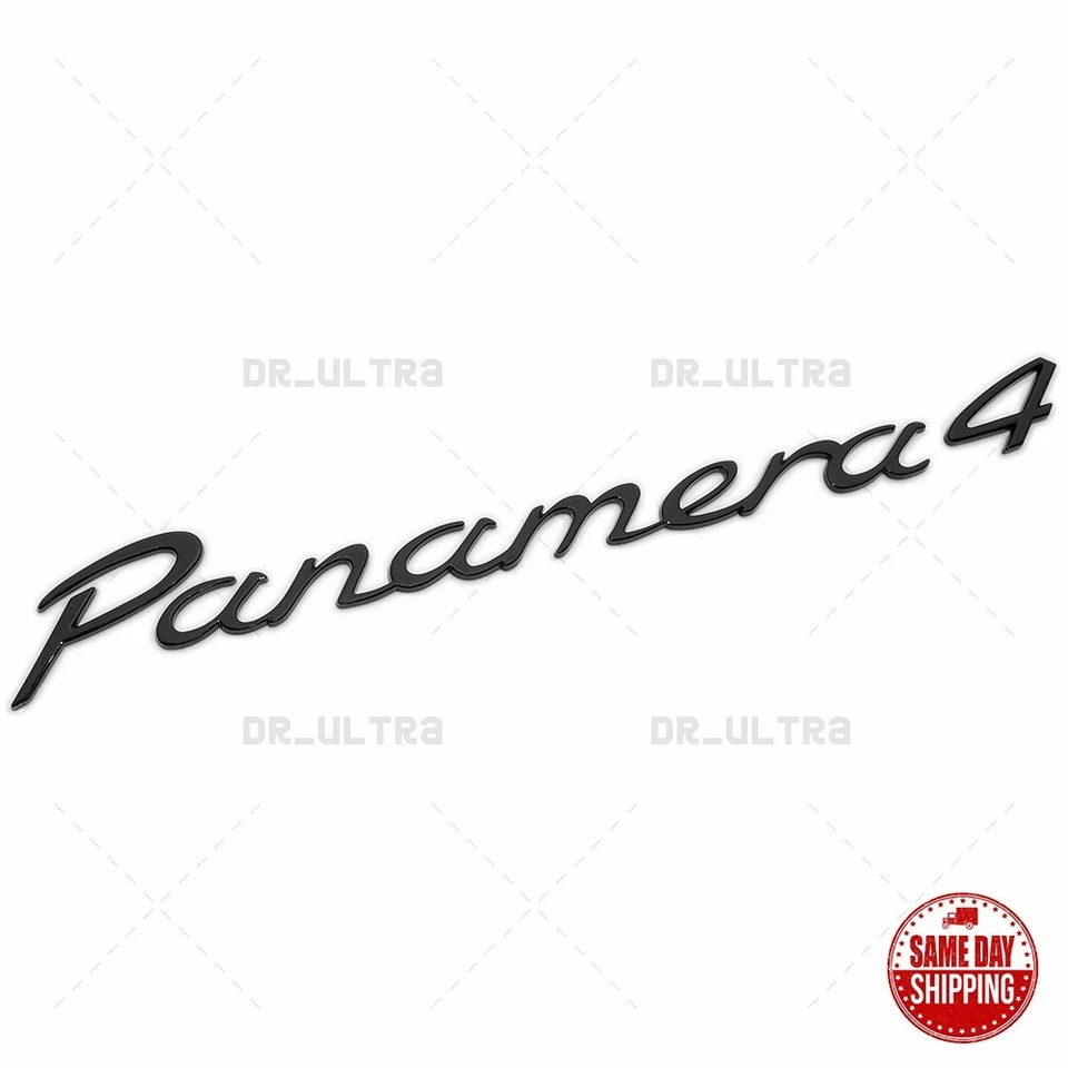 Nueva insignia emblema trasero Porsche Panamera 4 en negro brillante 97055923708 2011-2023 Foto 1 de 4