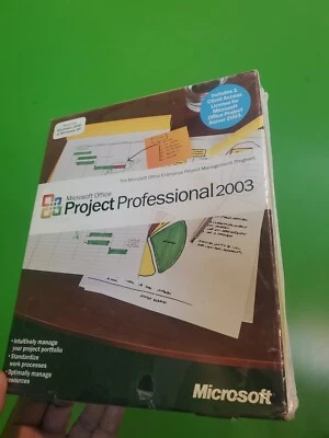 MICROSOFT PROJECT 2003 PROFESSIONAL, FULL RETAIL, SKU H30-00428 - Image 1 of 3