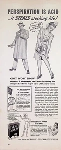 VINTAGE 1940s Print Ad ~ Ivory Snow ~ Rich suds in just 3 seconds... - Picture 1 of 1
