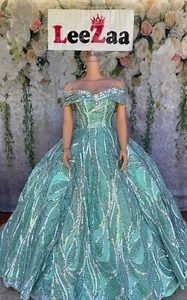 wedding dress size 16 off shoulder - Picture 1 of 4